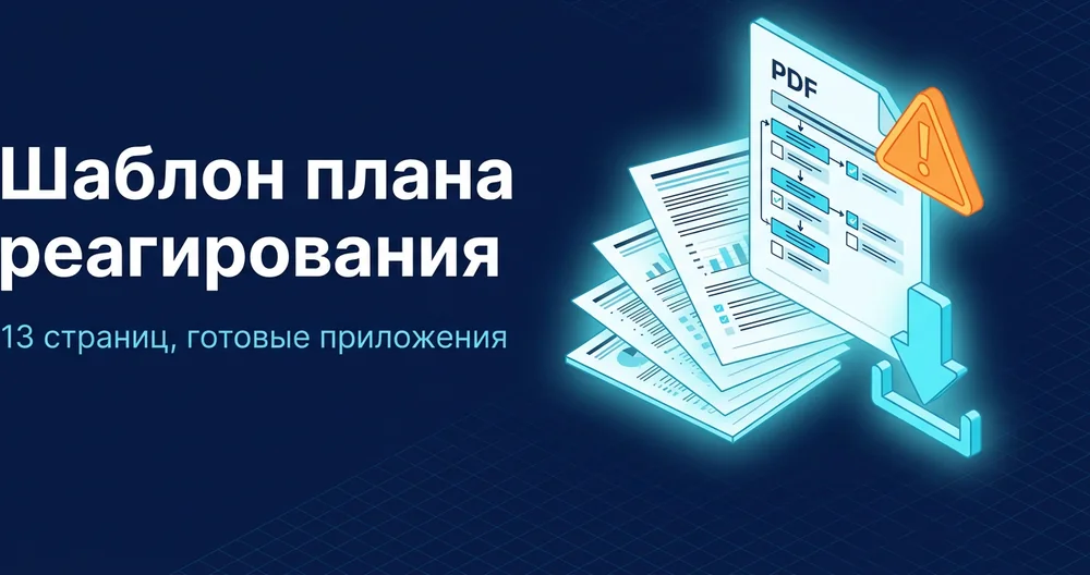 Шаблон плана реагирования на компьютерные инциденты — PDF на 13 страниц