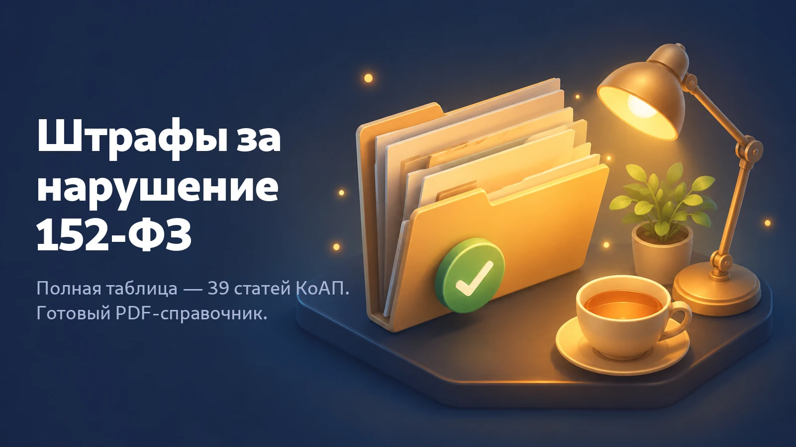 Штрафы за нарушение 152-ФЗ: полная таблица, PDF-справочник