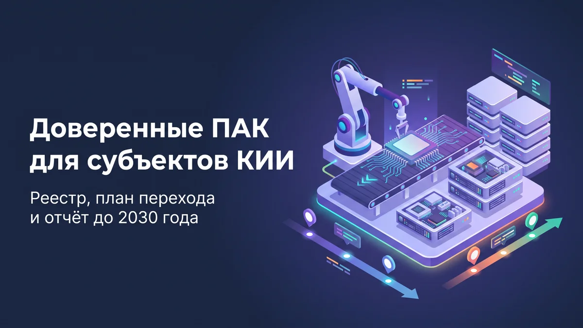 Как субъекту КИИ перейти на доверенные ПАК до 2030 года: реестр, план перехода и отчёт по шагам